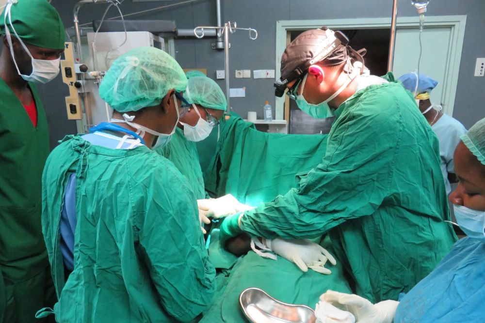 Handzania surgical team in the operating room
